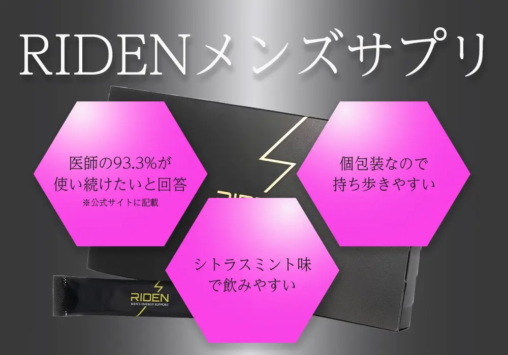 RIDEN（ライデン）メンズサプリ